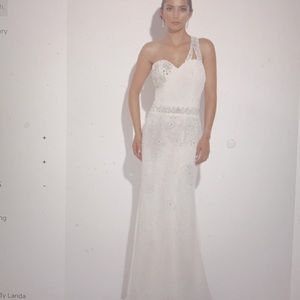 ❤️White/Ivory special occasion dress, size 10,NWT